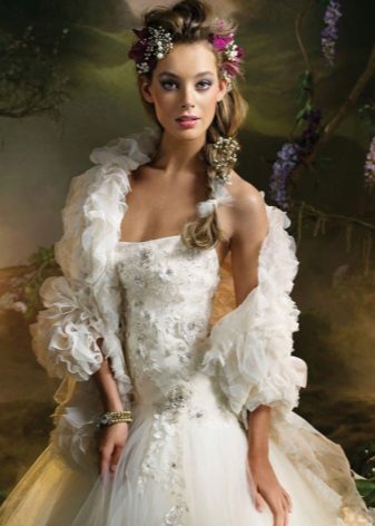 Chiffon Wedding Cape