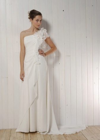 One Shoulder Wedding Dress