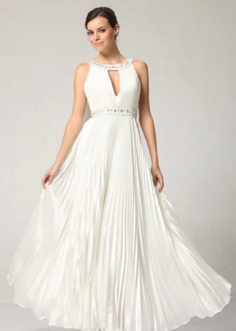 Řecké skládané večerní šaty