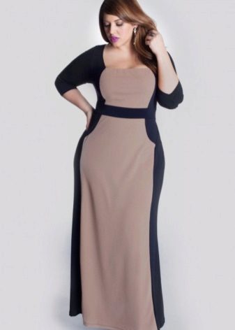 Wedding evening dress for full knit
