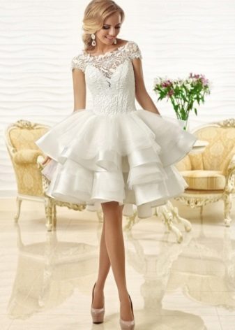 Wedding dress from Oksana Mukha short