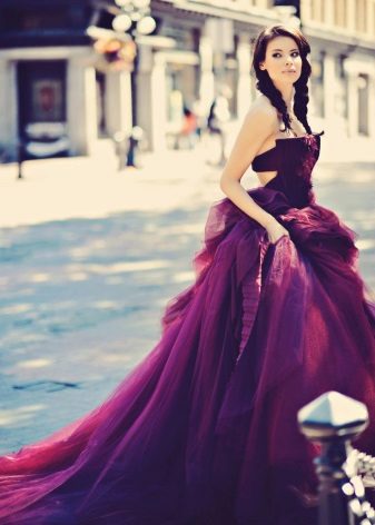Beautiful color eggplant dress