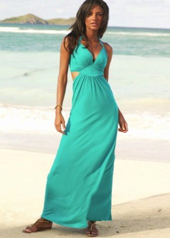 Turquoise long dress
