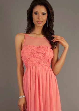 Pink Peach Coral Dress