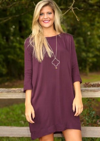 Eggplant casual dress