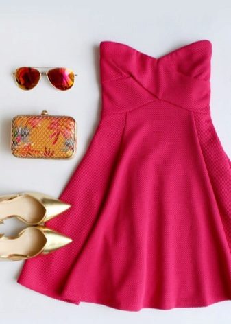 Gold Fuchsia Dress Accessories