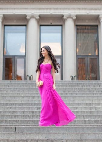 Gold Fuchsia Dress Jewelry