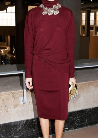 Marsala color versatility in clothing