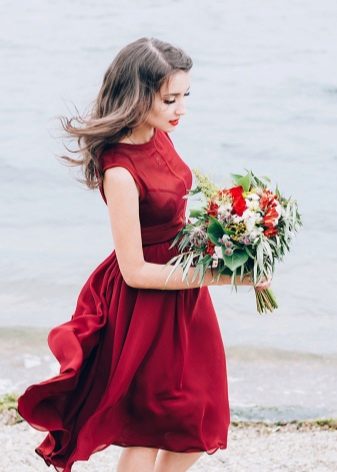 Marsala dress
