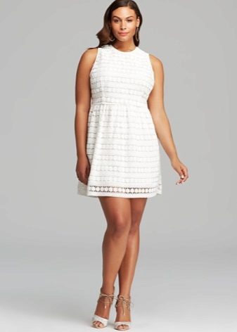 Short dress for full, hiding belly