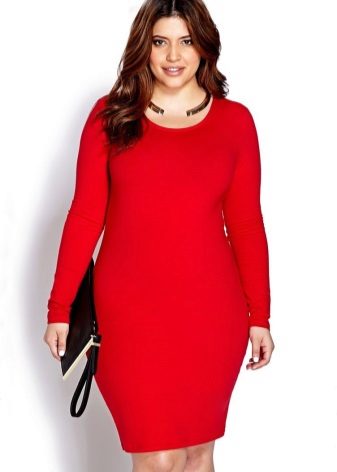 Red dress for overweight women