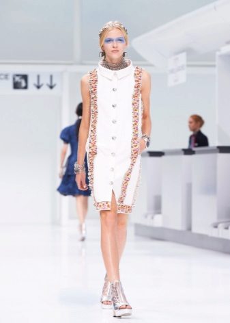 White Chanel Cocktail Dress