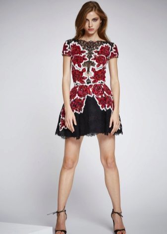 Floral Print Dress Sandals