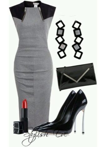 Accessories for a dress in a business style