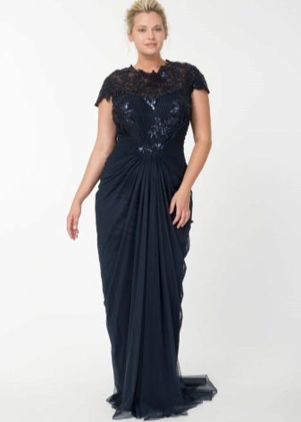 Chiffon Floor-Length Full Lace Dress