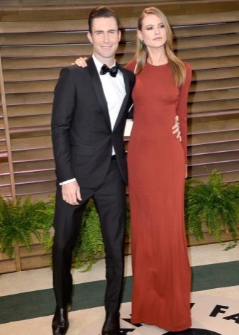 Terracotta long dress - simple style