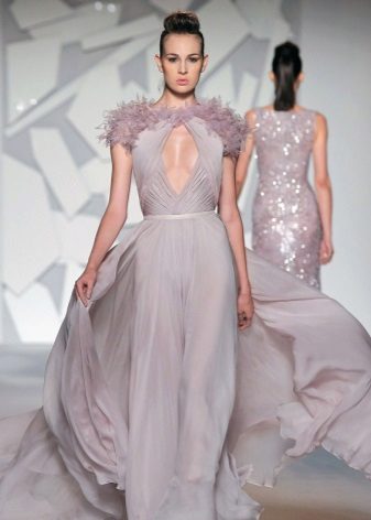 Dress in gray lavender
