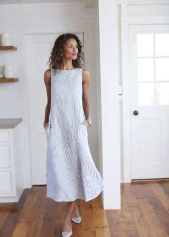 Linen A-Line Dress