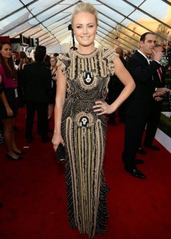 Embroidered Straight Dress