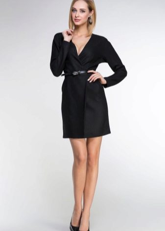  Dress with a wrap for thin girls