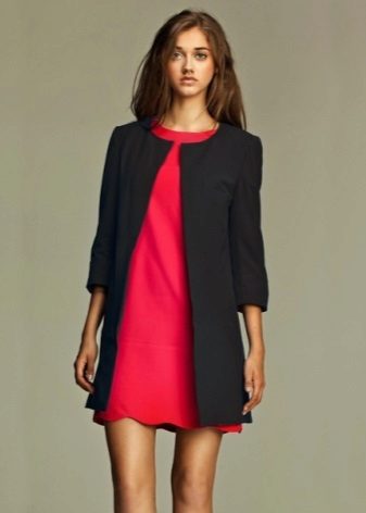 Shift dress with a jacket