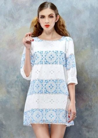 Nautical style knit dress