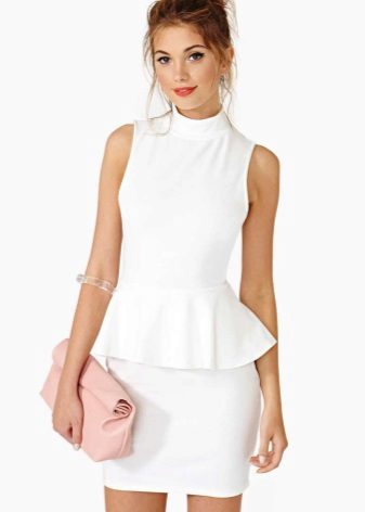 Women's Peplum Dress with Rectangle Shape