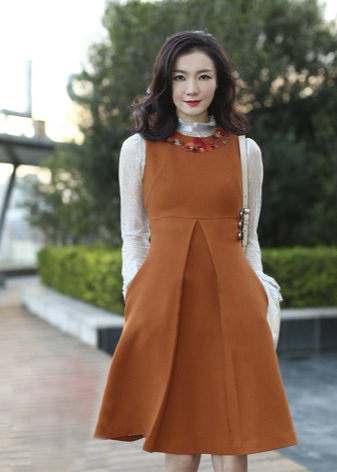 High waist dress for fall