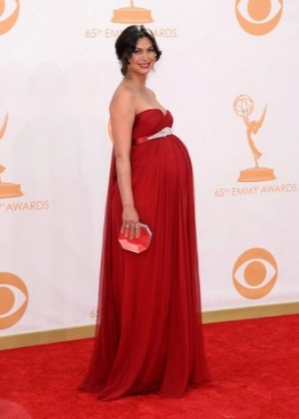 Greek Red High Waist Long Dress