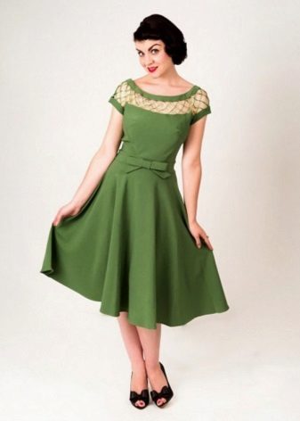 50s green dress