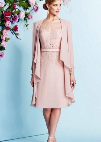 Flared dress with a jacket