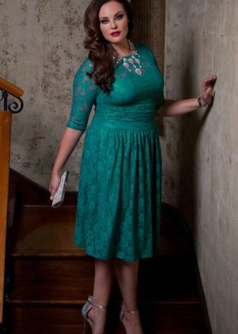 Evening dress for overweight