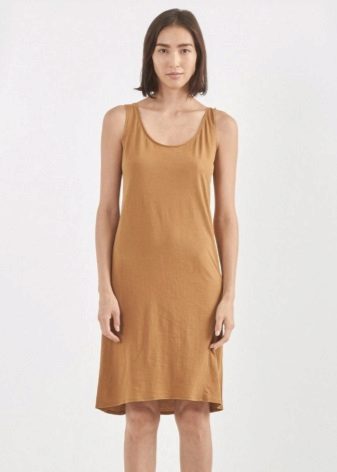 Medium Beige Tank Dress