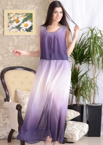  Langkjole sundress gradient farger