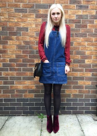 Dress-sundress i kombinasjon med en skjorte