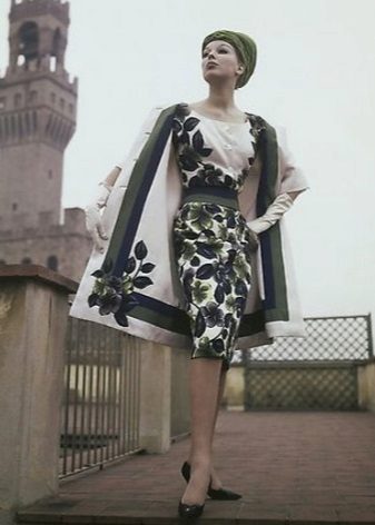 Outerwear for a dress in the style of the 60s