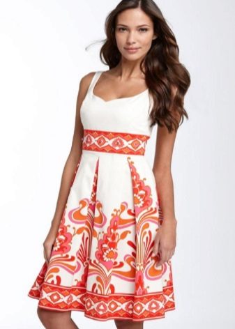 dress from coarse calico