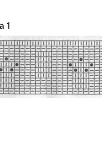 Scheme 1 to the knitted dress Grapevine