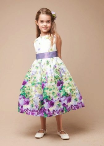 Kindergarten graduation dress with print