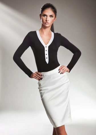 white yuba pencil with black top