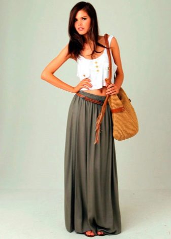 long summer a-line skirt