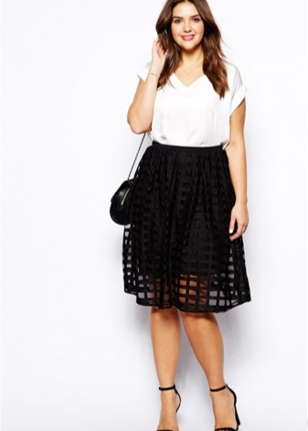 Bell skirt for overweight women