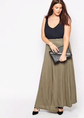 modest floor skirt for overweight women