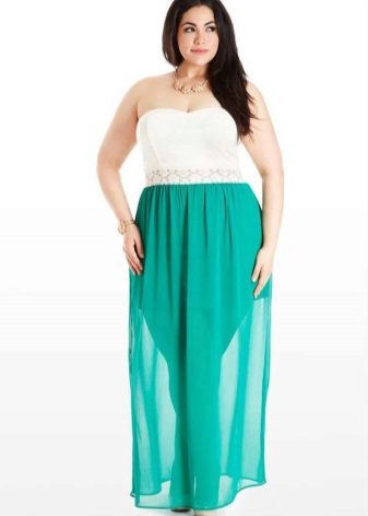 chiffon light skirt for overweight women