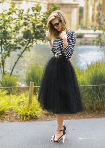 Layered High Waist Skirt For Women Inverted Triangle Style