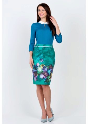 floral pencil skirt