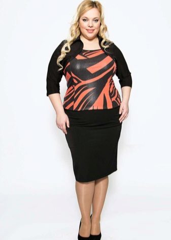  pencil skirt for overweight women with bolero