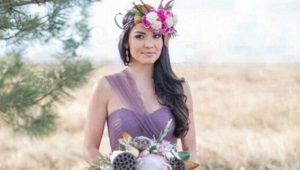 Lavender evening dress