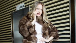 Sable fox fur coat