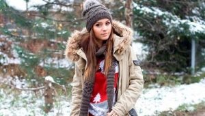 Warm female parka